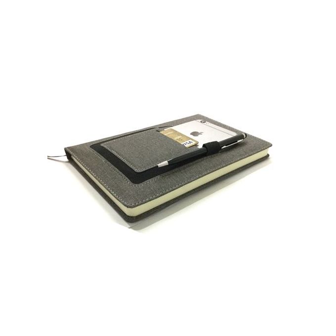 Multifunction A5 Notebook - Cream Paper - (Mobile & Cards & Pen) Case In Cover (1 Pc)