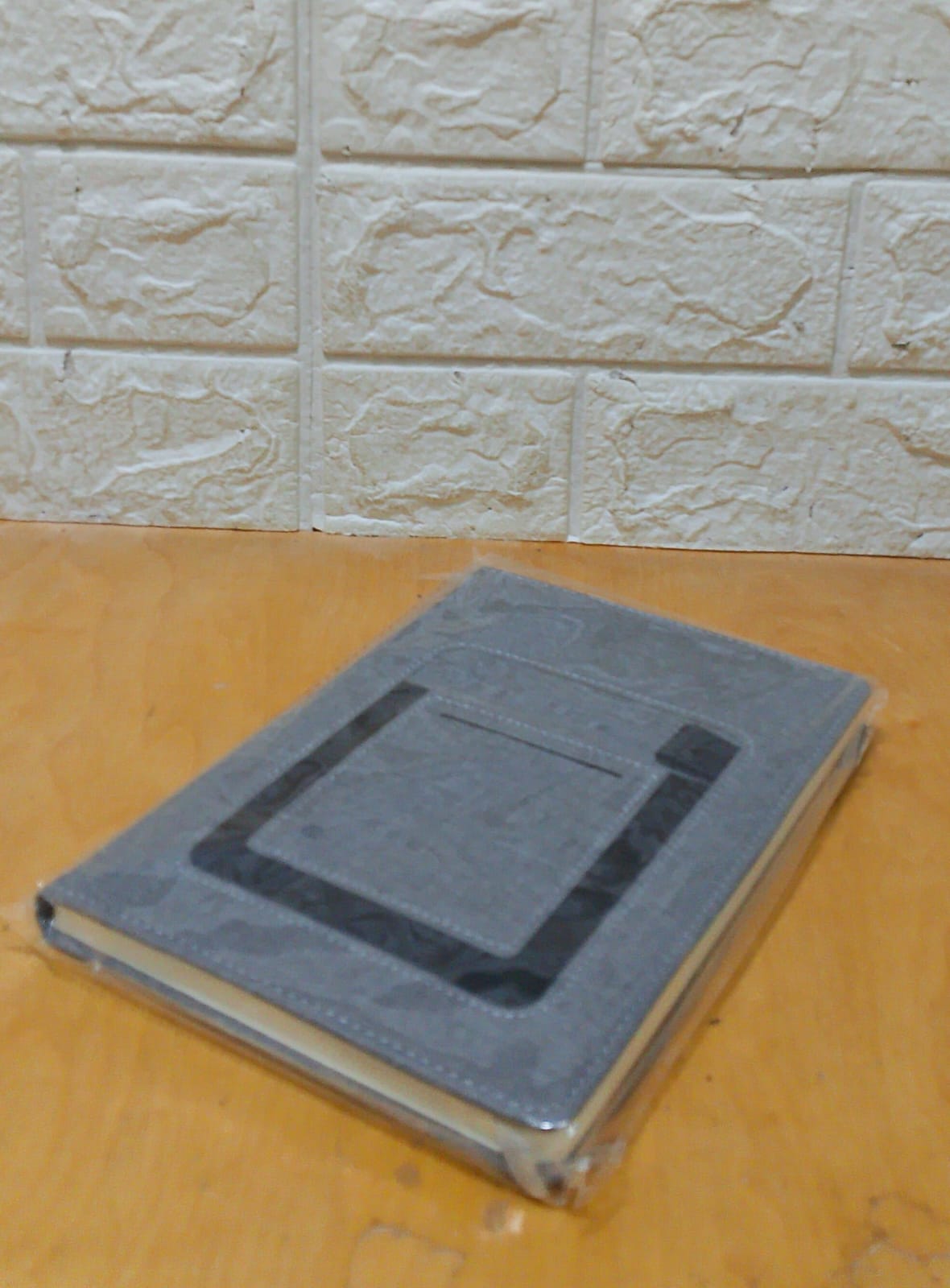 Multifunction A5 Notebook - Cream Paper - (Mobile & Cards & Pen) Case In Cover (1 Pc)