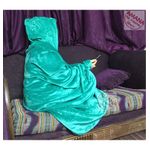 Mintra Super Soft Blanket Cape/Hoodie - One Size Fits All - 1 Pc - Turquoise