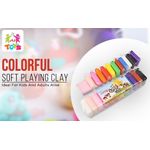 Colorful Soft Playing Clay -3 Pack -36 Pcs