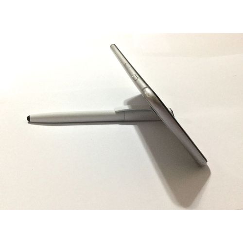 Pen For Writing & Smart Devices & Mobile Holder - Rubber Body - Ice White
