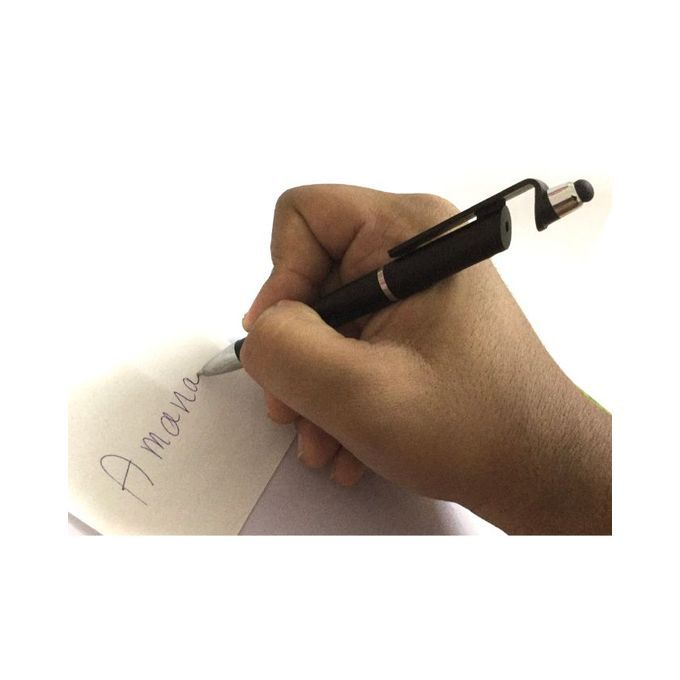 Pen For Writing And Smart Devices - 3 Pens - Black