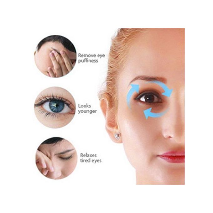 Eye Sleeping Mask & Cooling Gel 3D - Blue / White