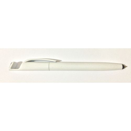 Pen For Writing & Smart Devices & Mobile Holder - Rubber Body - Ice White