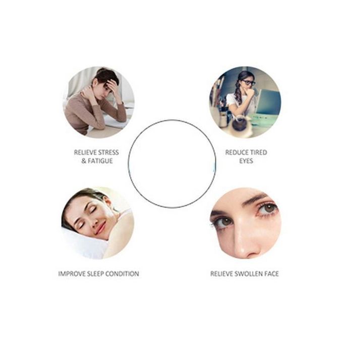 Eye Sleeping Mask & Cooling Gel 3D - Blue / White