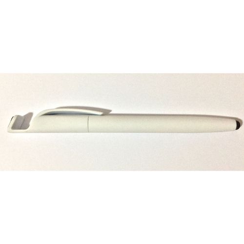 Pen For Writing & Smart Devices & Mobile Holder - Rubber Body - Ice White