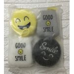 Fiber And Sponge In One Tool For Kitchen - Smile Design - 4 Pieces