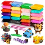 Colorful Soft Playing Clay -3 Pack -36 Pcs