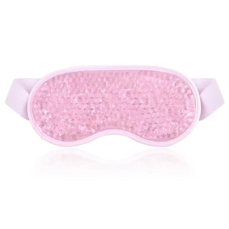Cooling Gel Eye Mask, Reusable Gel Eye Bead Pad & Cool Compress For Puffy Eye & Dry Eye, Cold Eye Ice Mask Gel Pack With Plush Backing 1PC