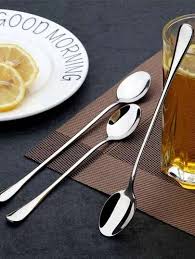 Amana -Stainless Steel Long metal spoon - 3 Pcs