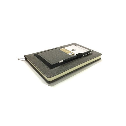Multifunction A5 Notebook - Cream Paper - (Mobile & Cards & Pen) Case In Cover (1 Pc)