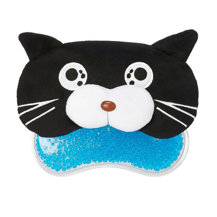 (Black) Eye Sleeping Mask & Cooling Gel 3D -  Cat
