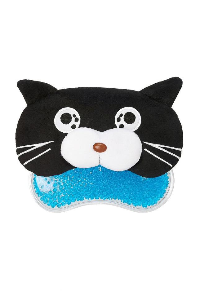 (Black) Eye Sleeping Mask & Cooling Gel 3D -  Cat