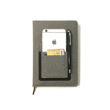 Multifunction A5 Notebook - Cream Paper - (Mobile & Cards & Pen) Case In Cover (1 Pc)