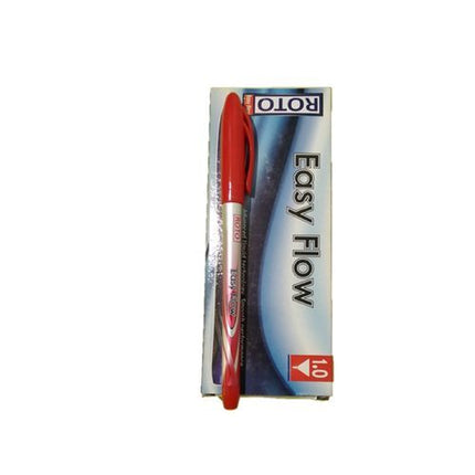 Roto Easy Flow Pen - Red – 12 Pcs