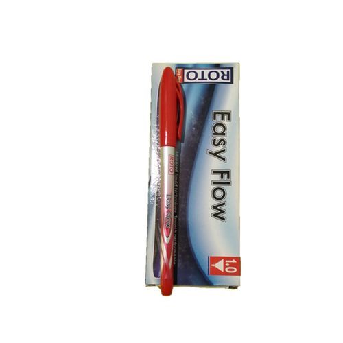 Roto Easy Flow Pen - Red – 12 Pcs