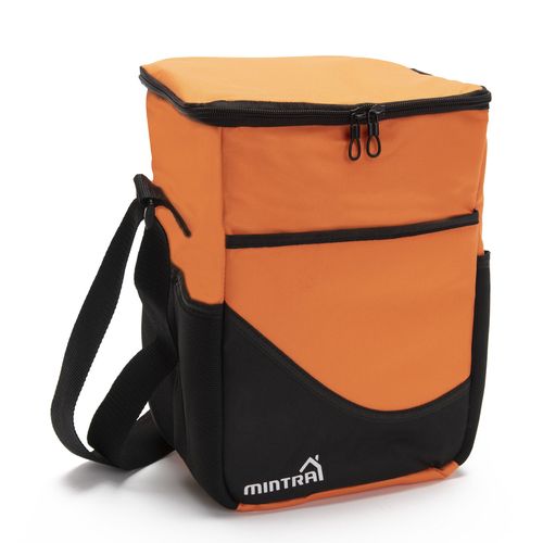 Mintra Large Cooling Bag (10 Liter) - High Insulation - Cool For Up To 2 Days - Orange - (1 Pc)