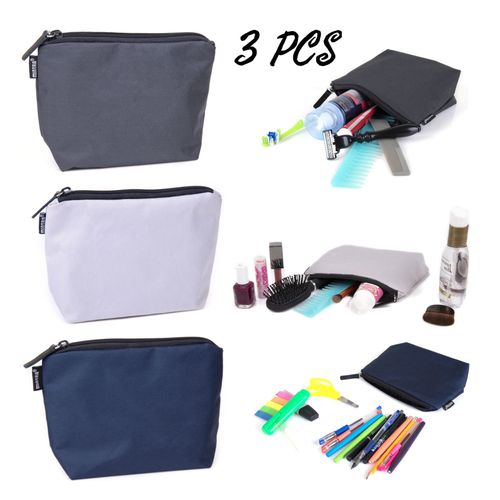 Mintra High Quality Durable Multi Use Pouch - Cosmetic Accessories Organizer - 3 Pieces