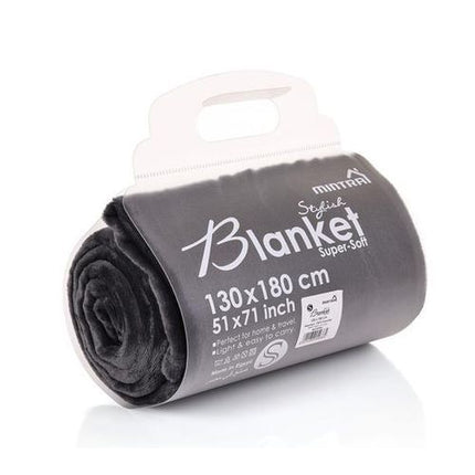 Mintra TWZ -Warm Microfiber Blanket - 1 Pc - Dark Gray