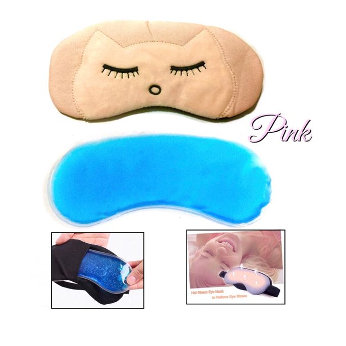 Eye Cat Sleeping Mask & Cooling Gel 3D - Pink