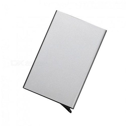 Credit Card ID Holder & RFID Anti-Scan Metal Wallet Cash Clip - 1 Pc