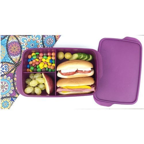 Banana Divided Lunch Box - 1 L - Purple