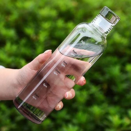 Smooth & Round Water & Juice Bottle - Time Scale - 1 Pc