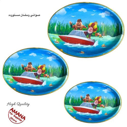 High Quality Ramadan Trays (imported.) 3 PCs Of Different Sizes