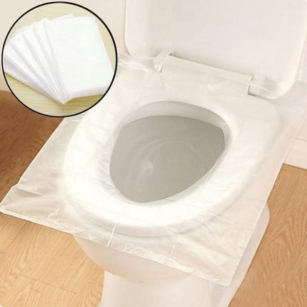 Toilet Plastic Set Cover - 3 Packs - 45 Pcs - Transparent