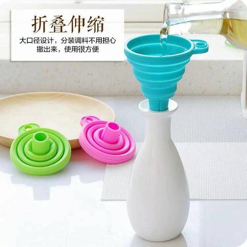 High Quality - Silicone Foldable Funnel - 3 Pcs