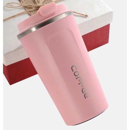 Portable Stainless Steel Vacuum Mug - Pink - 510ml