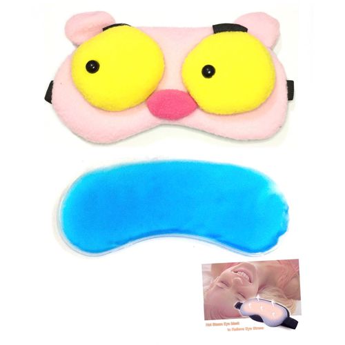 Eye Sleeping Mask & Cooling Gel 3D - Pink Cat