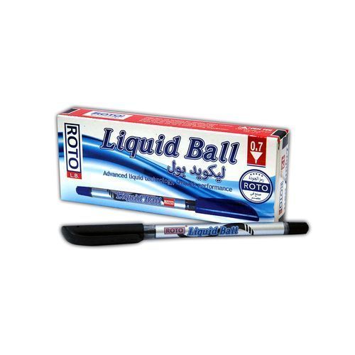 Roto Liquid Ball Pen - Black – 12 Pcs