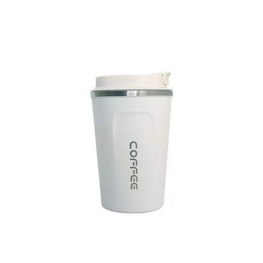 Portable Stainless Steel Vacuum Mug - 510ml - Off White 1 Piece