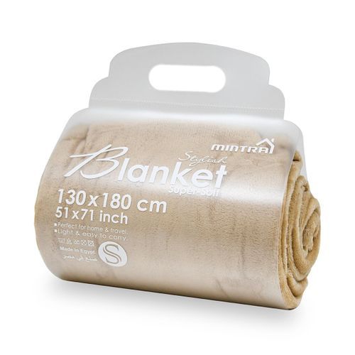 Mintra Super Soft Warm Microfiber Blanket - 180×130 Cm - Gold