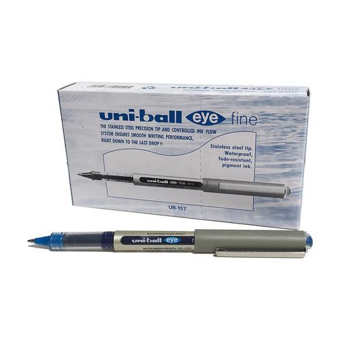 Uni Ball UB-157 Eye Roller Pen - 0.7Mm - 12 Pcs - Blue