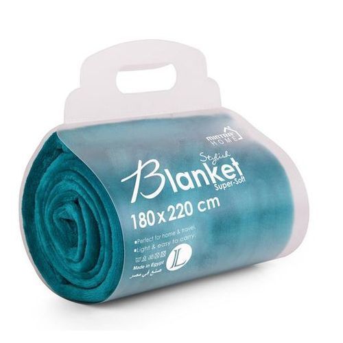 Mintra Large Warm Microfiber Blanket - 1 Piece - Turquoise