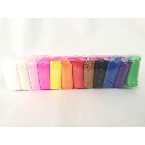 Super Light Clay For Creativity, Arts And Crafts With Sculpting Modeling Tools Set (Pack Of 12)
