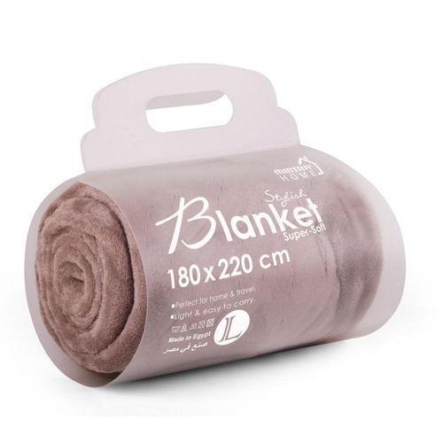 Warm Microfiber Blanket - 220×180 Cm - Mocca