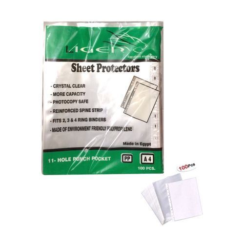 Liger A4 U Shape Files - 80 Micron - 100 Pcs - 1 Packet