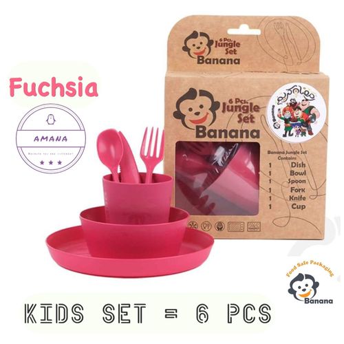 A Set Of High-quality And Safe Dishes For Children, 6 Pieces