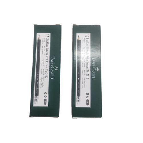 Faber Castel 2 Set Of Pencil 2B With Rubber - 24 Pcs
