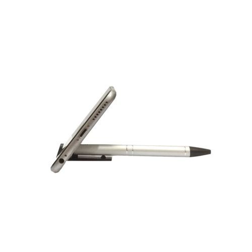 Metal Writing Pen & Mobile Holder - 1 Pc