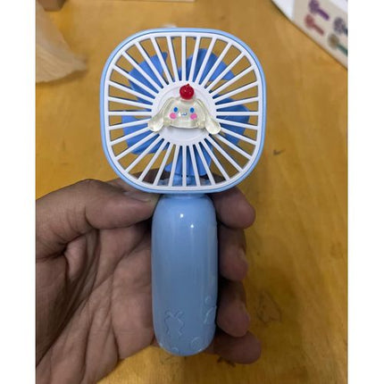 Small And Beautiful Portable Fan With Interface And A USB Data Cable.