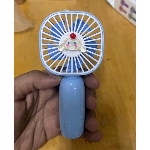 Small And Beautiful Portable Fan With Interface And A USB Data Cable.