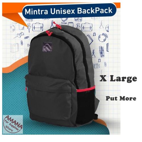 Mintra Comfortable Backpack - Waterprooff - Durable Fabric - Dark Grey - 20L