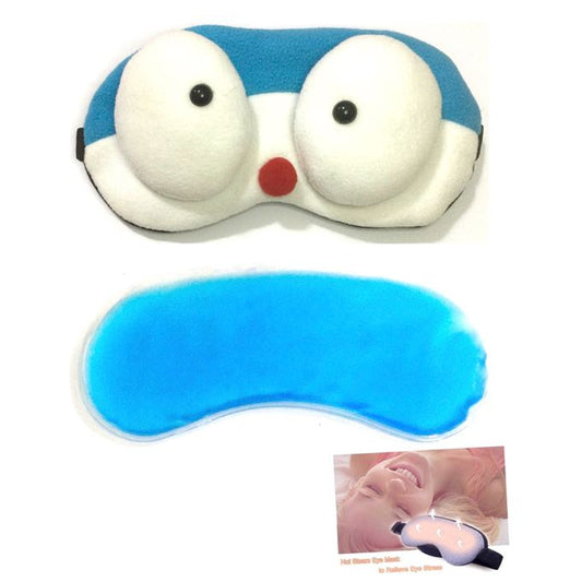 Eye Sleeping Mask & Cooling Gel 3D - Blue / White