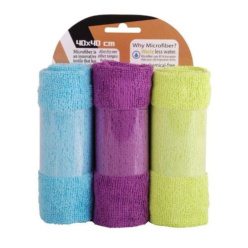 Mintra Super Soft Microfiber Towel (40x40 Cm ) - 3 Pcs
