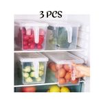Al Watanya Refrigerator Contents Organizing Box & Cover - 3 Pcs