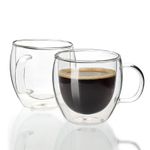 Double Glass Pyrex Coffee Mug - 6 Pcs